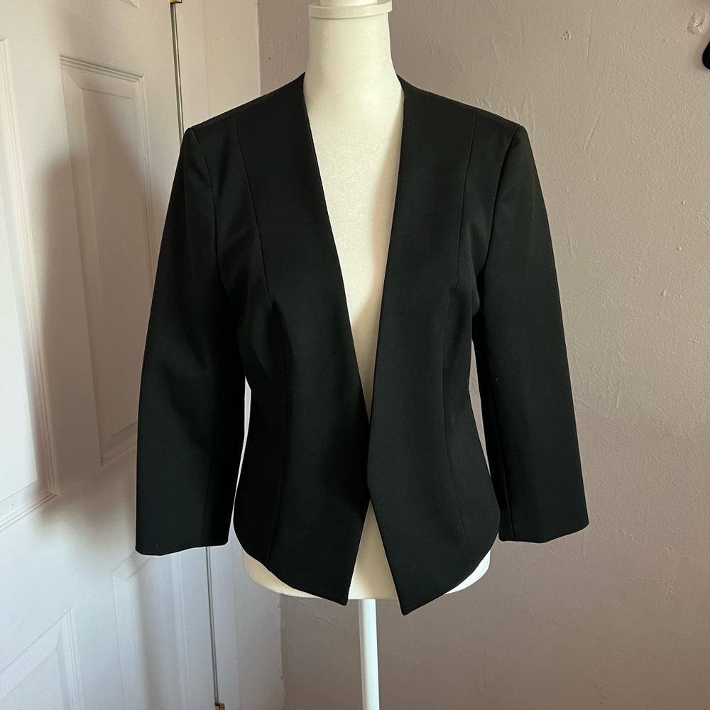 Express Black Open Blazer